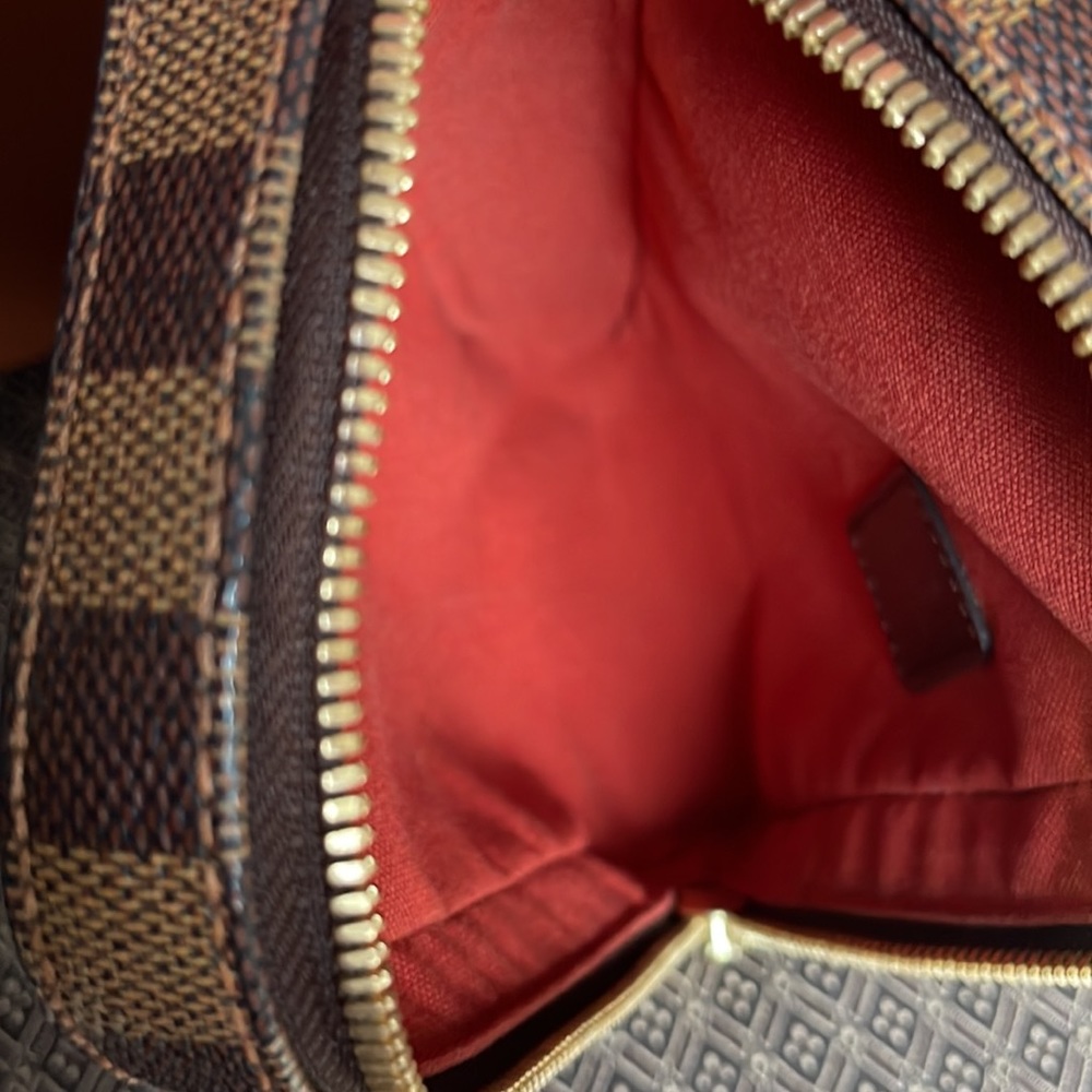 LIKE NEW LOUIS VUITTON DAMIER EBENE BROWN CANVAS GERONIMOS BAG CA1022 N51994 - Picture 8 of 17